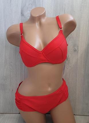 Женский раздельный купальник,  48-56 размер, ассортимент цветов