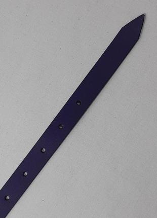 Ремень 02.041.057 жіночий фіолет плательно-блузочный шкіряний (2 х 118 см)3 фото