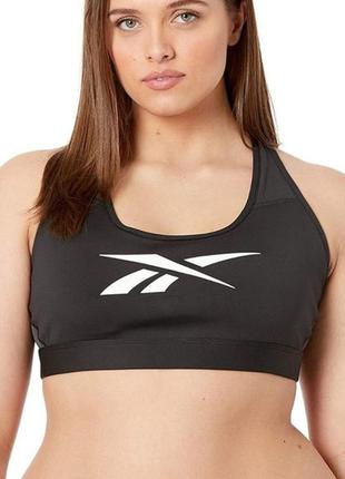 Топ reebok lux racer pad bra plus size1 фото