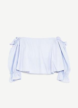 Блуза zara,блуза з відкритими плечами zara s