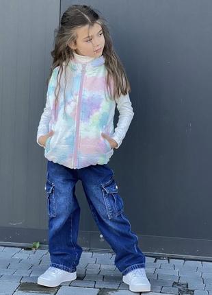 Жилетка для девочки 98, 110