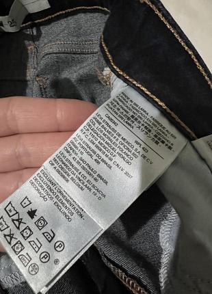 Темно синие джинсы levi’s, w25 l30, xs/c9 фото