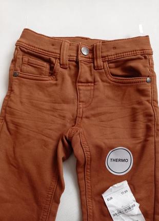 C&amp;a. термо джинси коричневі 98 розмір.3 фото