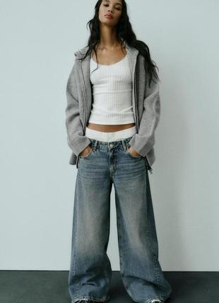 Джинси широкі палаццо в білизняному стилі zara розмір 46 або 36, 37, 2xl, 3xl