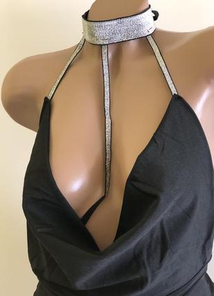 Сукня плаття з блискучими стрічками сексуальный пеньюар 3995 фото