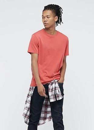 Футболка uniqlo из мягкого трикотажа dry crew neck short sleeve t-shirt