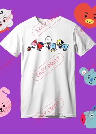 Футболка bts bangtan boys bt21 бтс бт214 фото