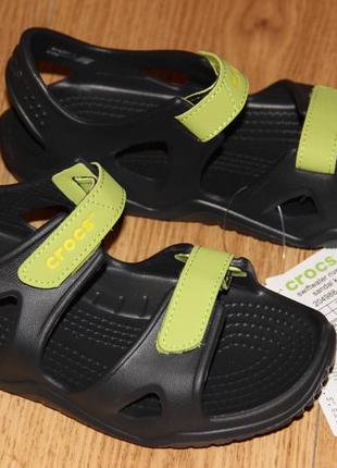 Дитячі босоніжки crocs swiftwater river sandal сандалі крокс c12 - j34 фото