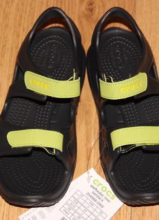 Детские босоножки crocs swiftwater river sandal сандалии крокс c12 - j3