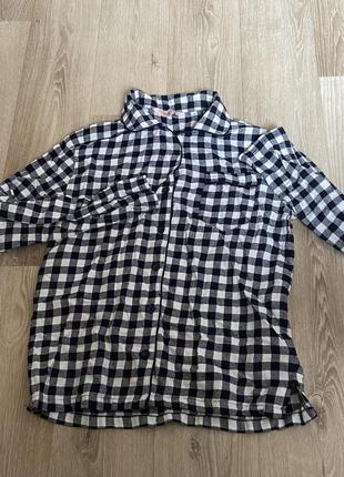 Спальная рубашка в клетку