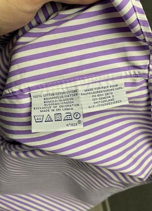 Полосатая рубашка от бренда polo ralph lauren6 фото