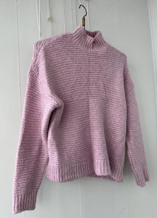Вʼязаний светр reserved рожевий1 фото