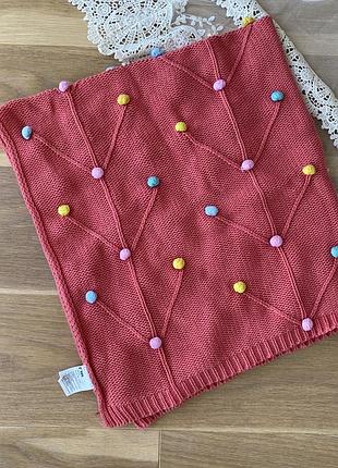 Плед вʼязаний котоновий