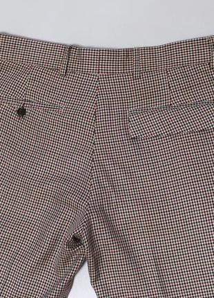 Классные зауженные (slim fit) шерстяные брюки / брюки в мелкую клетку от knetter8 фото