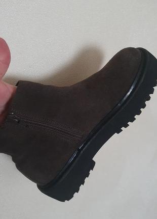 Кожаные ботиночки челси для девочки от zara 35 размер7 фото