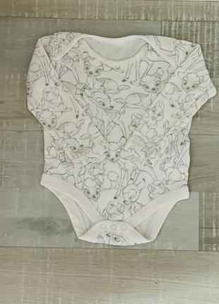 Боді з довгим рукавом бембі