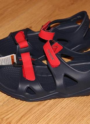 Детские босоножки crocs swiftwater river sandal сандалии крокс c12 - j35 фото