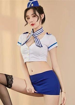 Еротичний костюм "стюардеса". ігровий костюм стюардеси