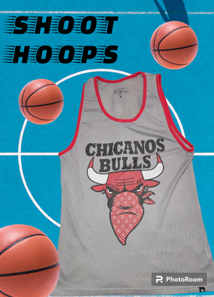 Баскетбольная майка woagle chicanos bulls1 фото