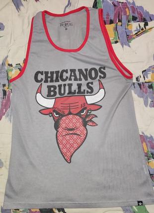 Баскетбольная майка woagle chicanos bulls3 фото