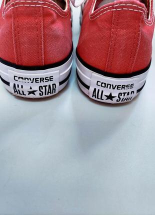 Женские красные кеды на шнуровках от бренда converse. есть нюанс3 фото