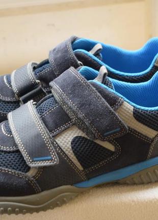 Замшевые туфли мокасины сникерсы кроссовки на липучках superfit р. 40 26,5 см6 фото