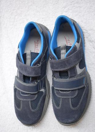 Замшевые туфли мокасины сникерсы кроссовки на липучках superfit р. 40 26,5 см5 фото