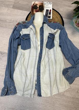 Сорочка унісекс джинсова рубашка в силі баха