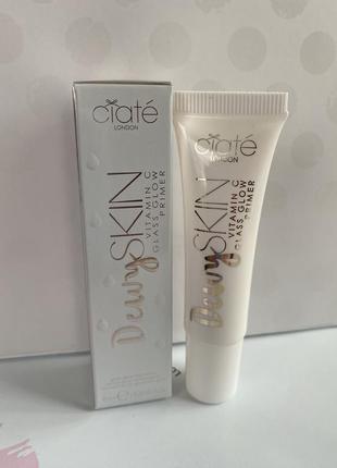 Праймер з ефектом зволоження та сяйва шкіри ciate london dewy skin vitamin c glass glow primer