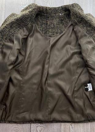 Шикарный шерстяной демисезонный пиджак жакет5 фото