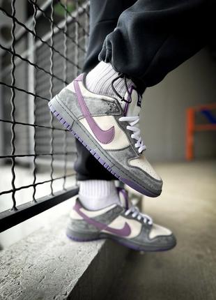 Найк датк кеды nike sb dunk low purple"pigeon"