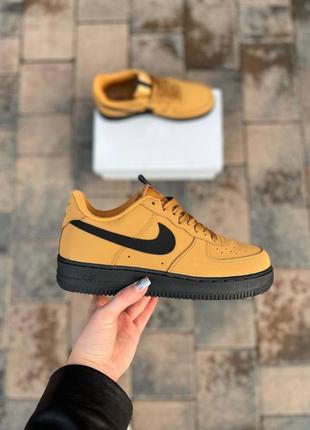 Кроссовки nike air force 1 '07 wheat/black-midnight navy2 фото