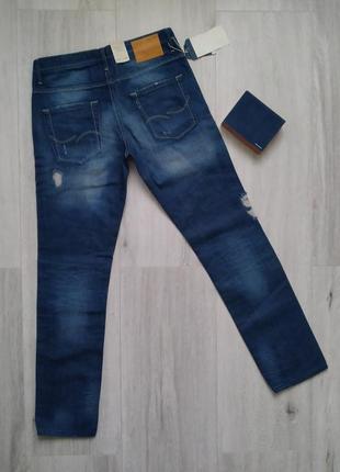 Мужские джинсы прямые с потертостями р. 31/32 jack &amp; jones2 фото