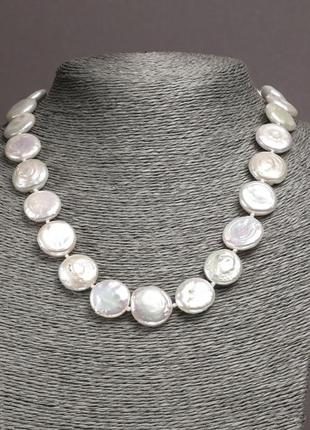 Ожерелье из натурального барочного жемчуга d-17мм+- l-48см+-