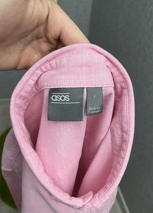 Розовая рубашка от бренда asos5 фото