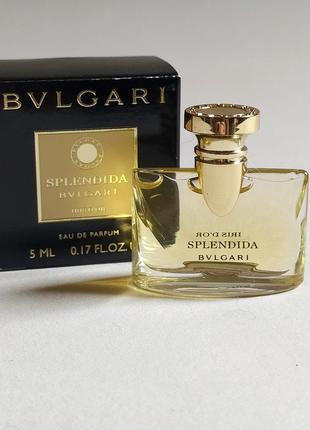 Bvlgari splendida iris d'or парфюмированная вода миниатюра 5 мл.