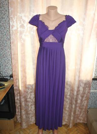 Роскошное платье asos , плиссе, кружево, плиссированное вечернее