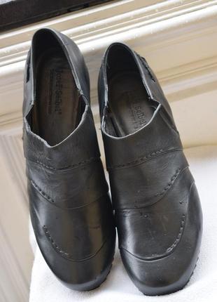 Кожаные туфли мокасины полуботинки слипоны ботильоны josef seibel р. 43 27,5 см5 фото