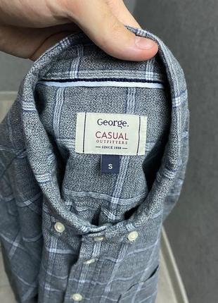Серая рубашка от бренда george5 фото