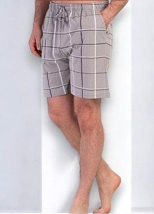 Шорти чоловічі в клітинку для дому та сну  409318