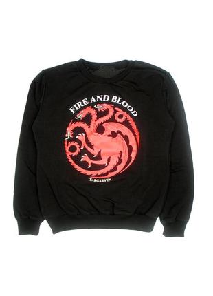 Світшот жіночий чорний з драконом tm mishka