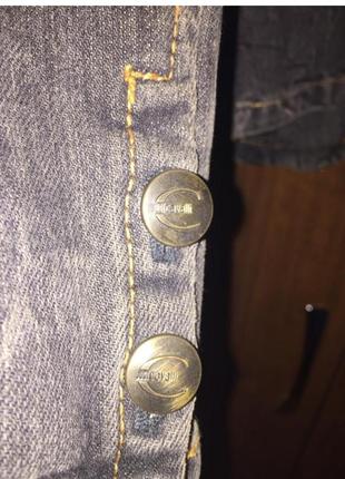 Пиджак куртка джинсовая вставки кожей оригинал винтаж2 фото