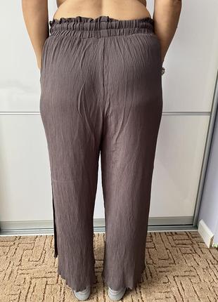 Легкие укороченные брюки4 фото