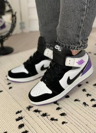 Кросівки nike air jordan 1 retro high 'varsity purple' (36)1 фото