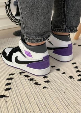 Кроссовки nike air jordan 1 retro high 'varsity purple' (36)6 фото