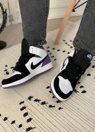 Кросівки nike air jordan 1 retro high 'varsity purple' (36)4 фото