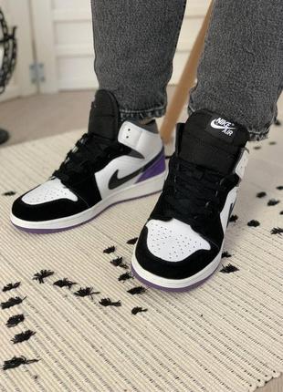 Кросівки nike air jordan 1 retro high 'varsity purple' (36)3 фото