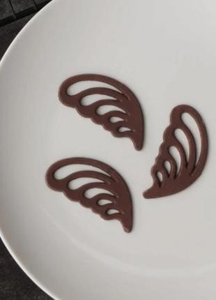 Молд для шоколаду "крила" - розмір форми 12*21,9см, харчовий силікон7 фото