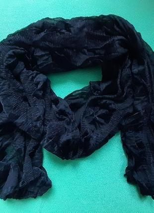 Шарф гармошка с дефектом (есть затяжка) - размер шарфа приблизительно 140*35см1 фото