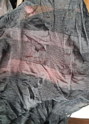 Шарф гармошка с дефектом (есть затяжка) - размер шарфа приблизительно 140*35см2 фото